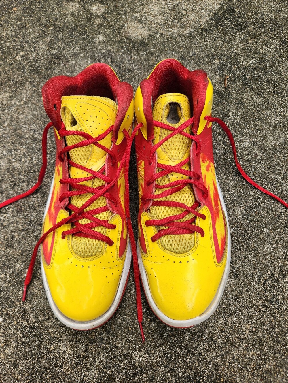 Jordan Aero Flight Hulk Hogan Yellow & Red Athletic Shoes - Performance Sneaker